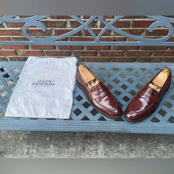 Allen Edmonds Randolph Penny Loafer in Shell Cordovan 13C - Picture 3 of 13